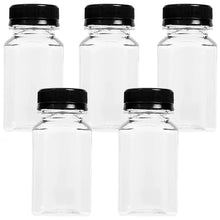 150-500ML Empty Plastic Drink Containers with Black Screw Caps
