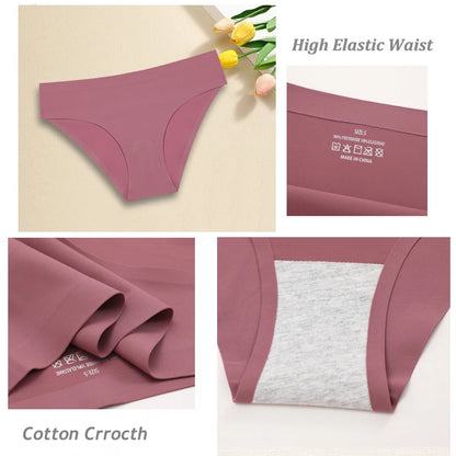 6Pcst Traceless Low Waist High Elastic Briefs