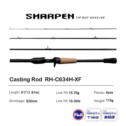 PURELURE SHARPEN Soft Lure Long Spinning and Casting Action Rods