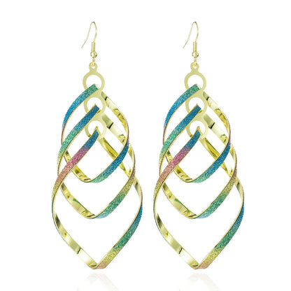 Floating Long Hook Earrings