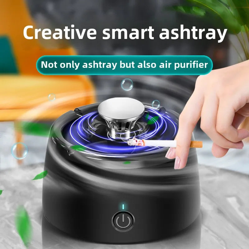 Rechargeable Ashtray With Air Purifier Function