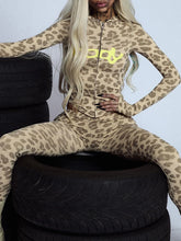 Printed 2Pce Hooded Crop Jacket + Leggings Set