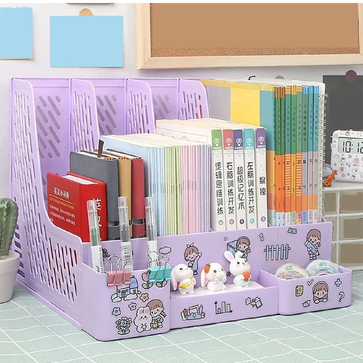 Multi-color File Storage & Organizer Rack
