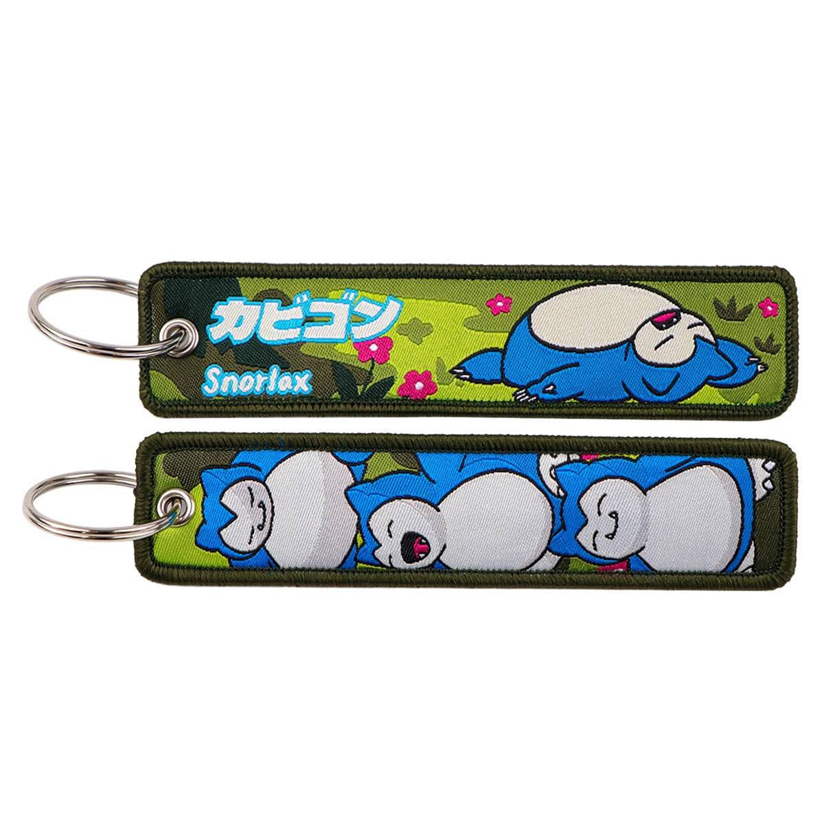 Japanese Anime Embroidered Fob Jet Tag Keychain