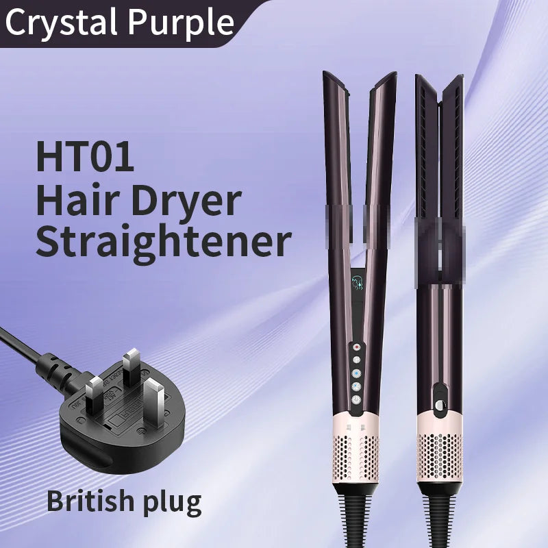 HT01 2-in-1 Hair Dryer & Straightener Brush