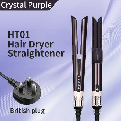 HT01 2-in-1 Hair Dryer & Straightener Brush