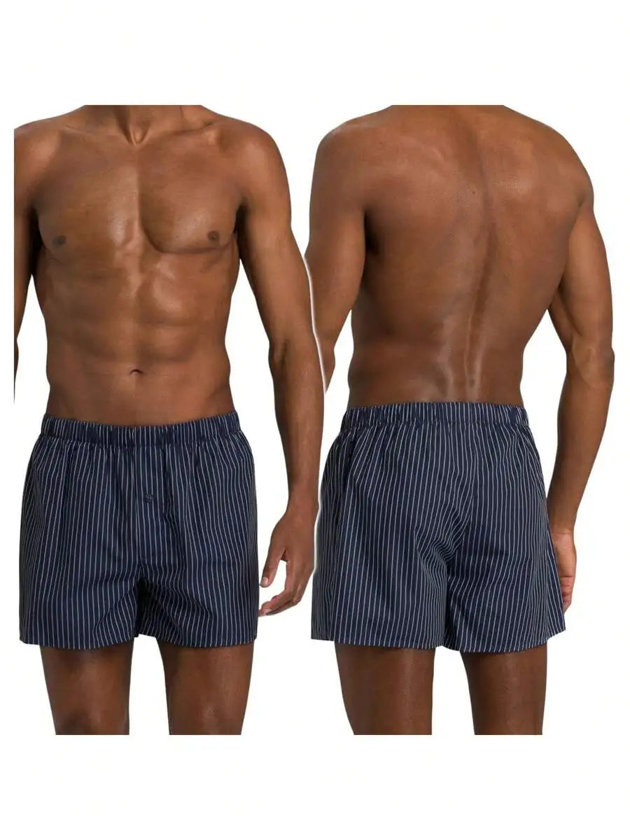 Men's Classic Plaid Woven Cotton Boxer Shorts (6 pack)