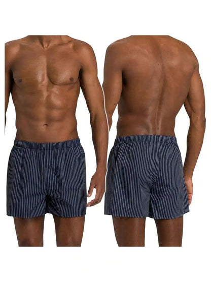 Men's Classic Plaid Woven Cotton Boxer Shorts (6 pack)