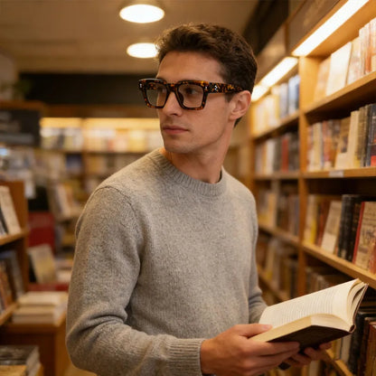 KSVEREN Square Thick Frame Reading Glasses