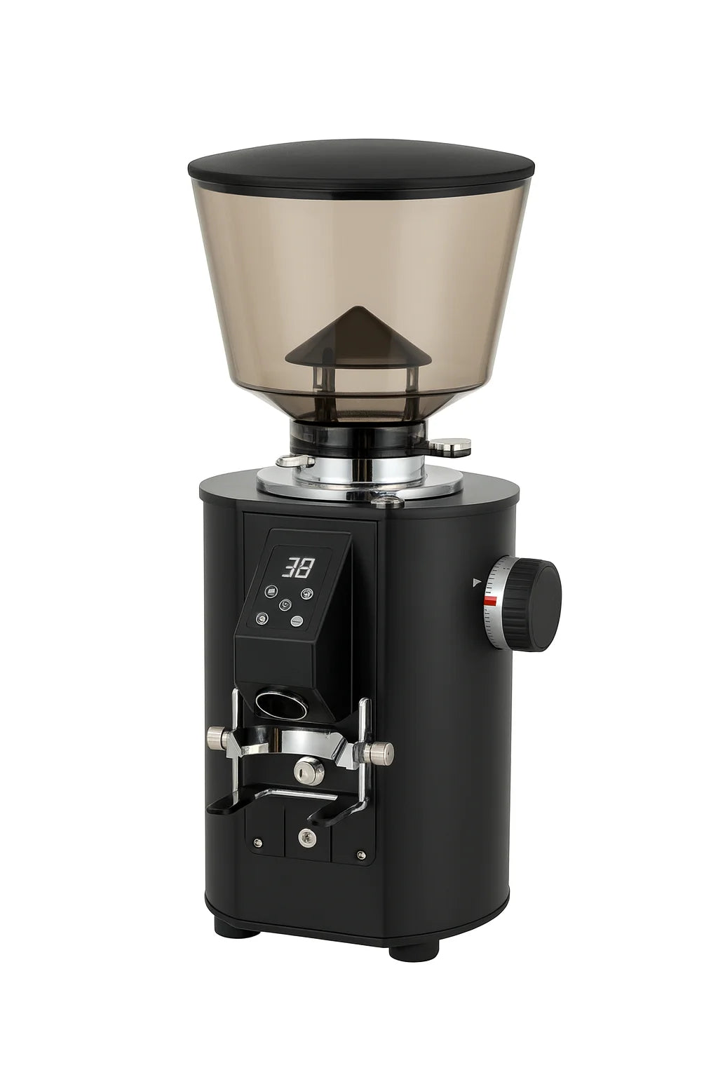 CAFOVO K-64S Electric Commercial 64mm Flat Burr Coffee Grinder 500g Hopper Anti-Static