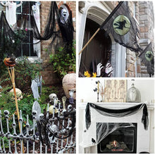 Halloween Creepy Gauze Spider Web