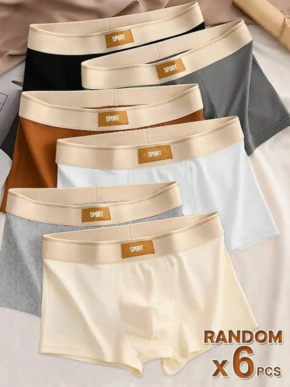 Men's Seamless Modal Boxer Briefs Set (6-Pairs)