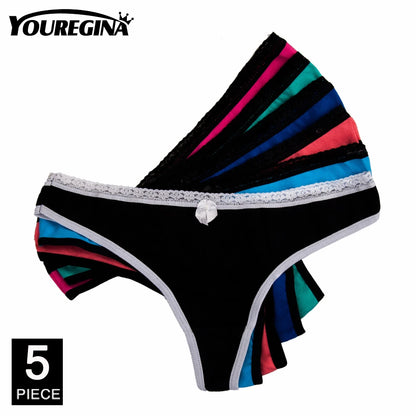 5 Pcs Cotton Thongs