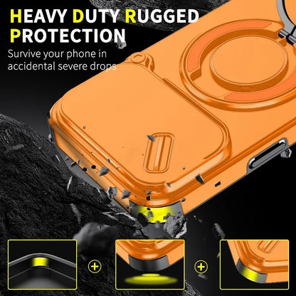 Heavy Duty Rugged Armor Magnetic Bracket Case For iPhone