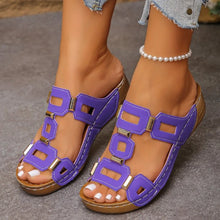 Roman Style Open Toe Summer Wedges