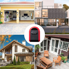 Key Lock Box with Small 4 Digit Combination Wall Mounted