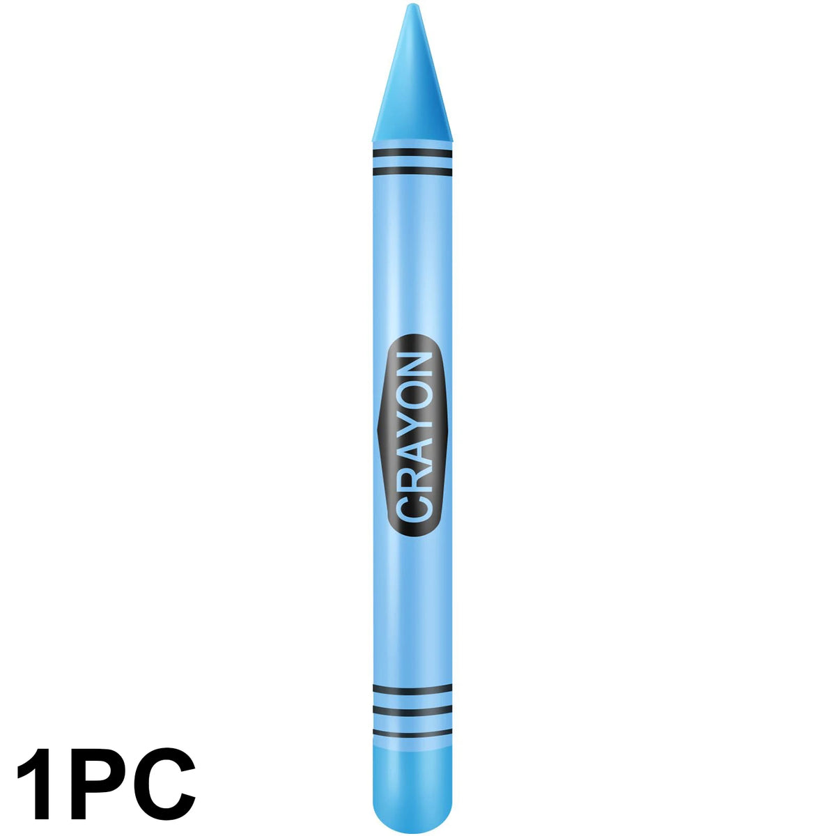Jumbo Inflatable Crayon Balloon Set - Neon Back to School & Classroom Party Decor