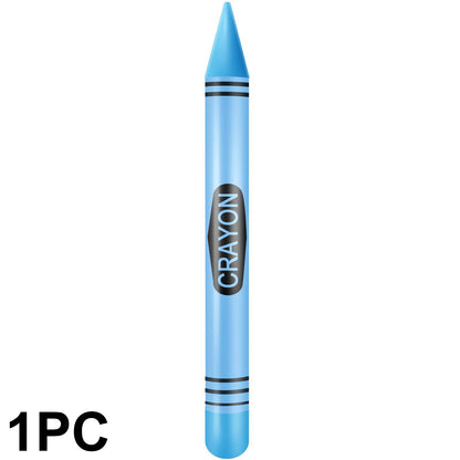 Jumbo Inflatable Crayon Balloon Set - Neon Back to School & Classroom Party Decor