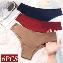 6Pcs Seamless Low Waist Ultra-thin Briefs
