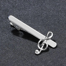 Treble Clef Piano Score Tie Clip