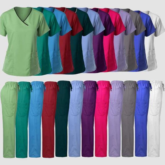 MERTRAW Women's Surgical Scrub Tops & Pants Set