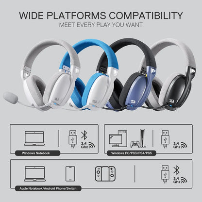 Redragon H878 Tri-Mode Wireless Gaming Headset