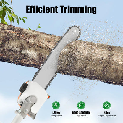Long Pruning Chain Saw Tree Trimming