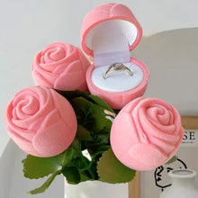 Heart Love Necklace with Rose Flower Gift Set