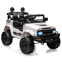 12V Ride On Truck with Remote Control Spring Suspension Bluetooth Connectivity and Led Lights