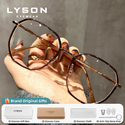 LYSON Large Polygonal Reading Glasses