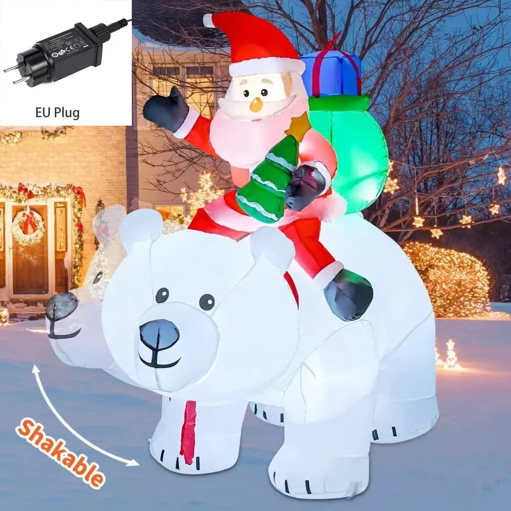 Christmas Inflatable Decoration Built-in LED Lights Inflatable Model