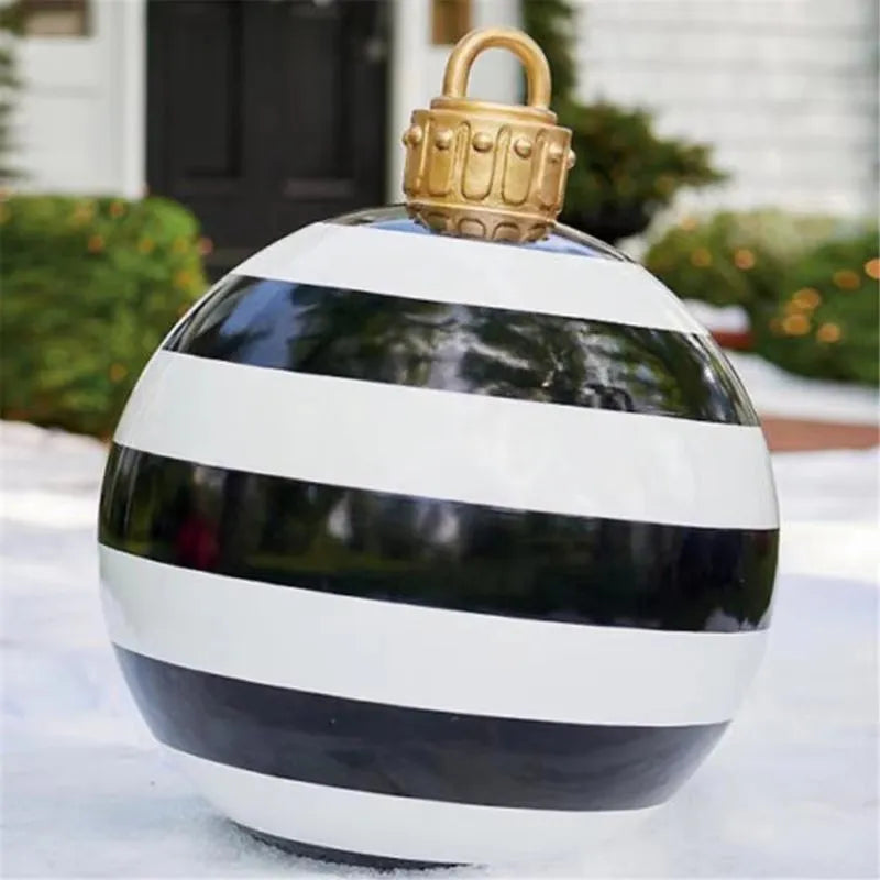 60cm Outdoor Inflatable Christmas Ornament Ball (PVC)