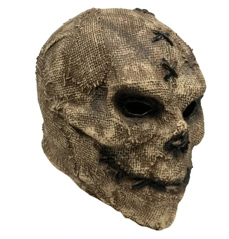 Scarecrow Skull Latex Mask - Horror Halloween Cosplay Mask