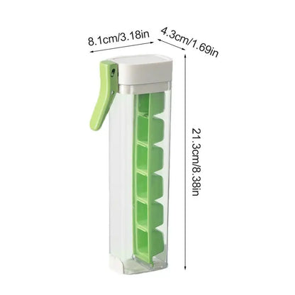 6 Compartment Press Type Ice Cube Trays
