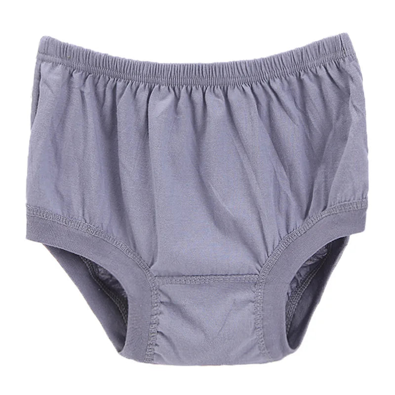 Men's 100% Cotton Breathable High-Waist Briefs