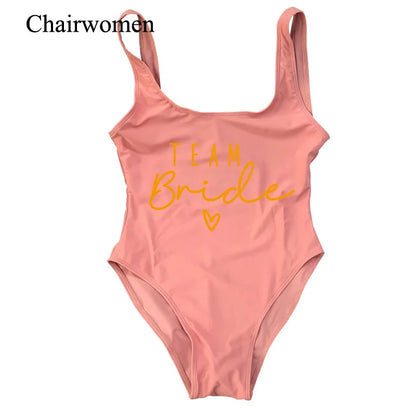 Team Bride One-Piece Swimsuit