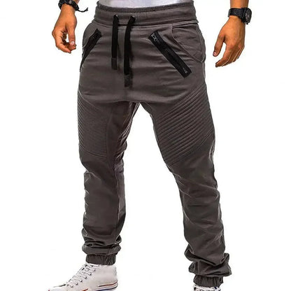 Drawstring Adjustable Slim Fit Athletic Pants
