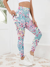 Printed High Waistband Leggings with Pockets