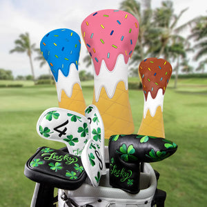 Ice Cream Embroidered Golf Driver Head Cover