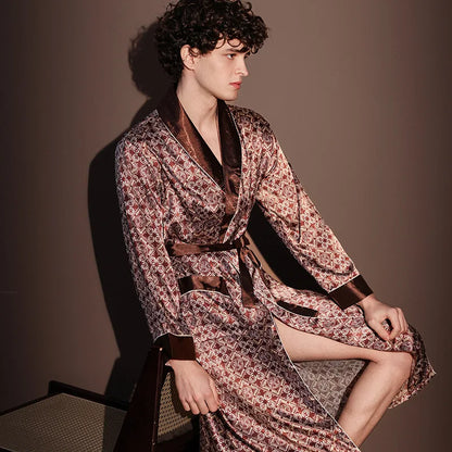 Thin Printed One-piece Robe