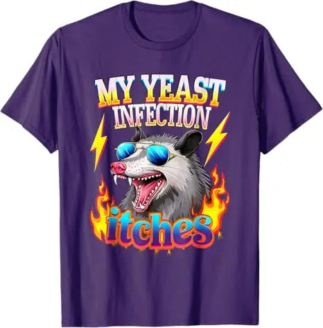My Yeast Infection Looks Like Cottage Cheese Inappropriate Humor Graphic T-Shirt