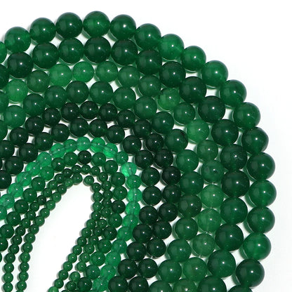 Natural Stone Jade Loose Spacer Beads for DIY Jewelry