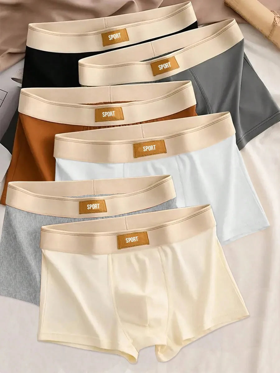 Men's Seamless Modal Boxer Briefs Set (6-Pairs)
