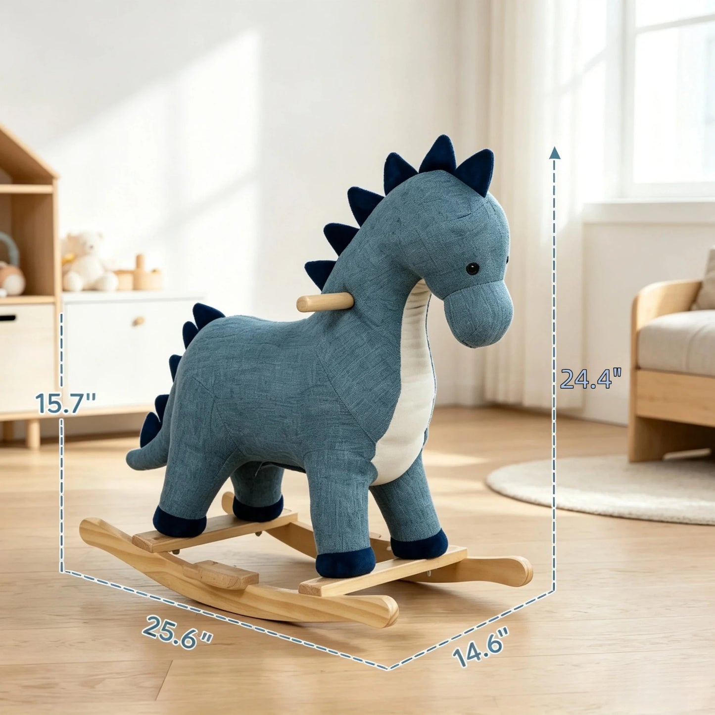 Toddler Interactive Rocking Dinosaur Ride-On Toy