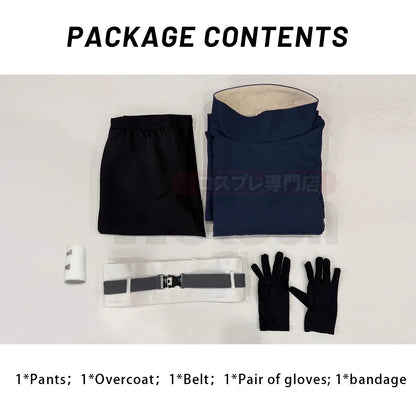 HOLOUN Anime Uchiha Obito Cosplay Costume Set - Coat, Elastic Pants, Belt, Gloves