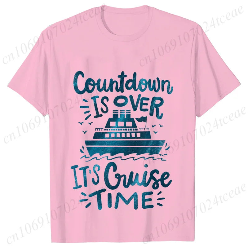 "Countdown Is Over It's Cruise Time" Women's T-Shirt - Family Matching Vacation Tee