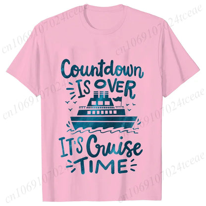 "Countdown Is Over It's Cruise Time" Women's T-Shirt - Family Matching Vacation Tee