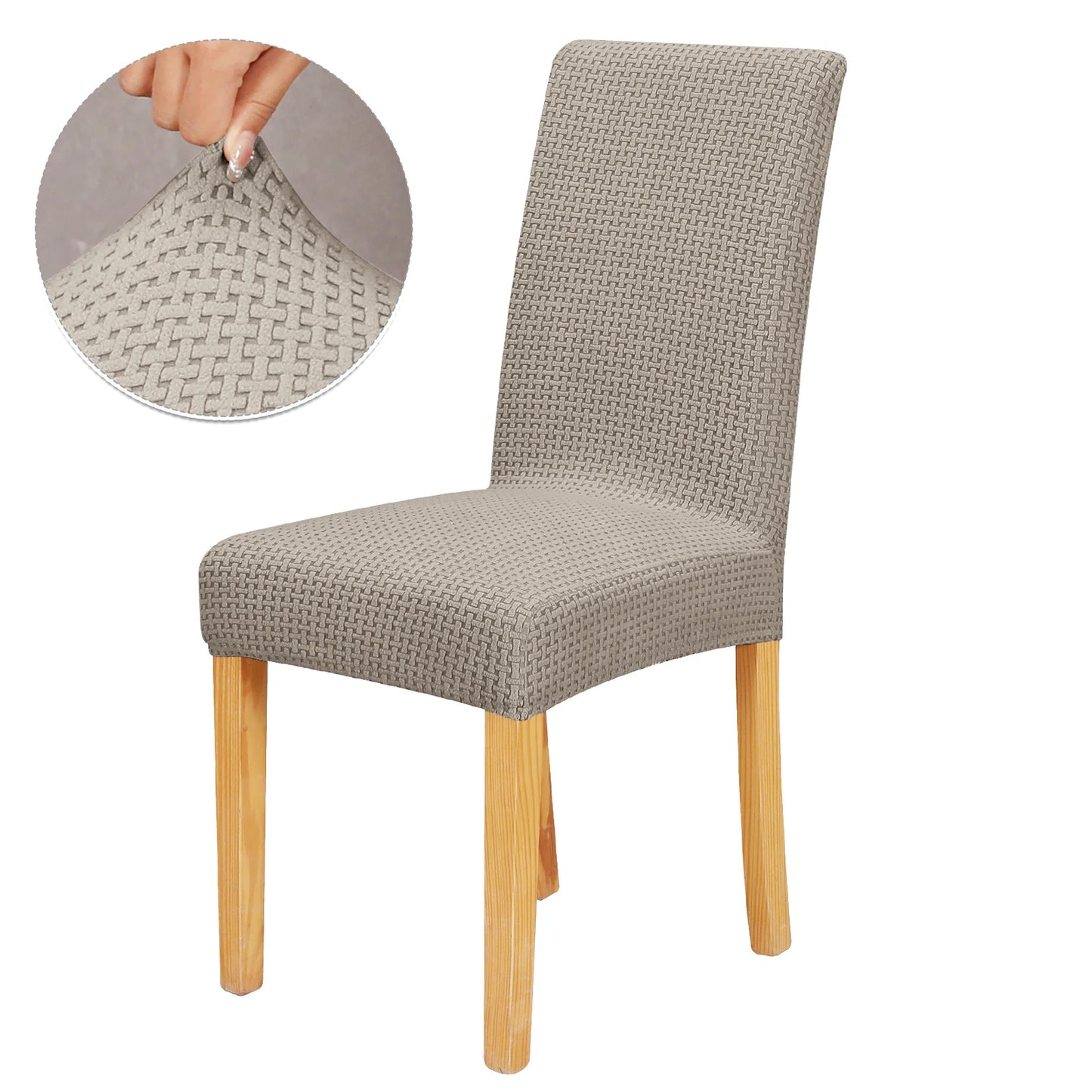 Luxurious Soft Velvet Stretch Chair Covers – Universal Slipcover Protector for Dining Room, Hotel & Office