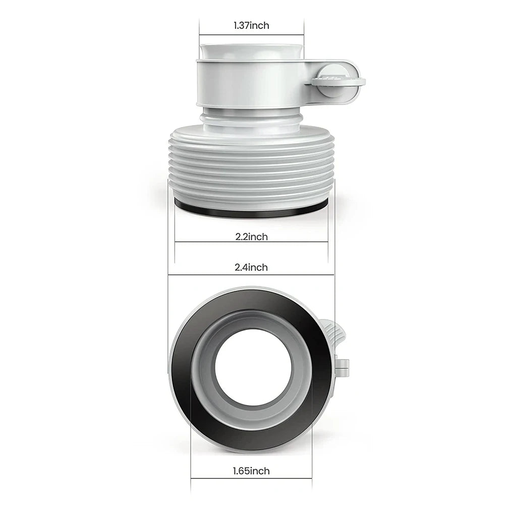 1.25 inch to 1.5 inch Type B Hose Adapters for Intex Hose Pump