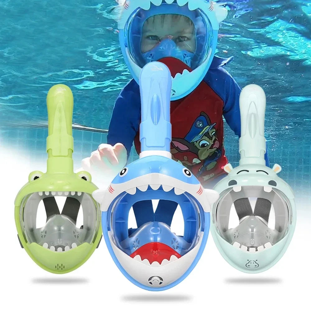 Full Dry Snorkel & Diving Mask Set with Action Camera Mount
